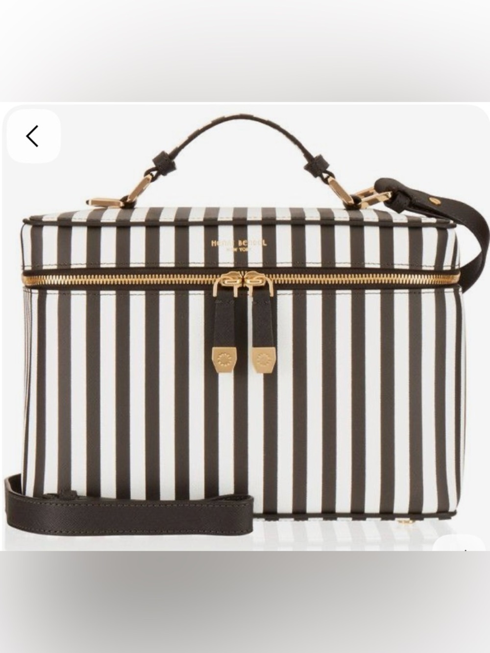 Henry Bendel iconic logo train case